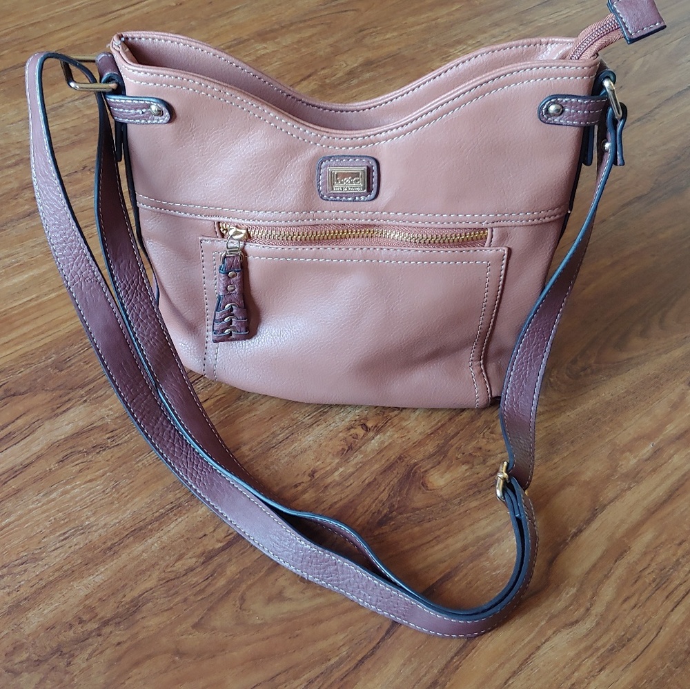 B.O.C. Faux Leather Crossbody Caramel & Brown